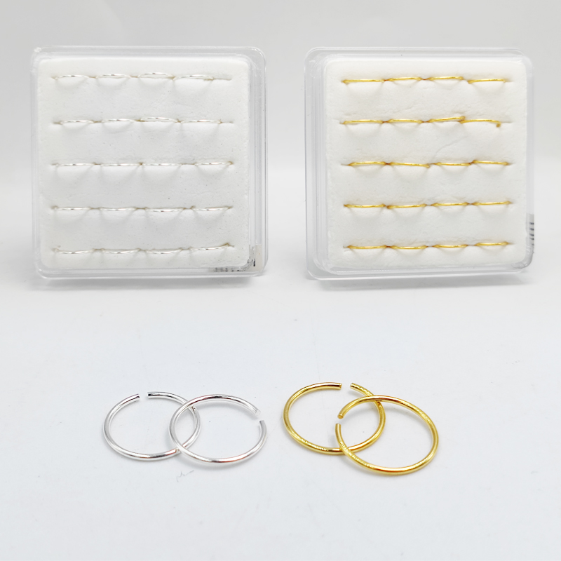 Body Jewelry Lot - 925 sterling silver Nose Ring Hoop