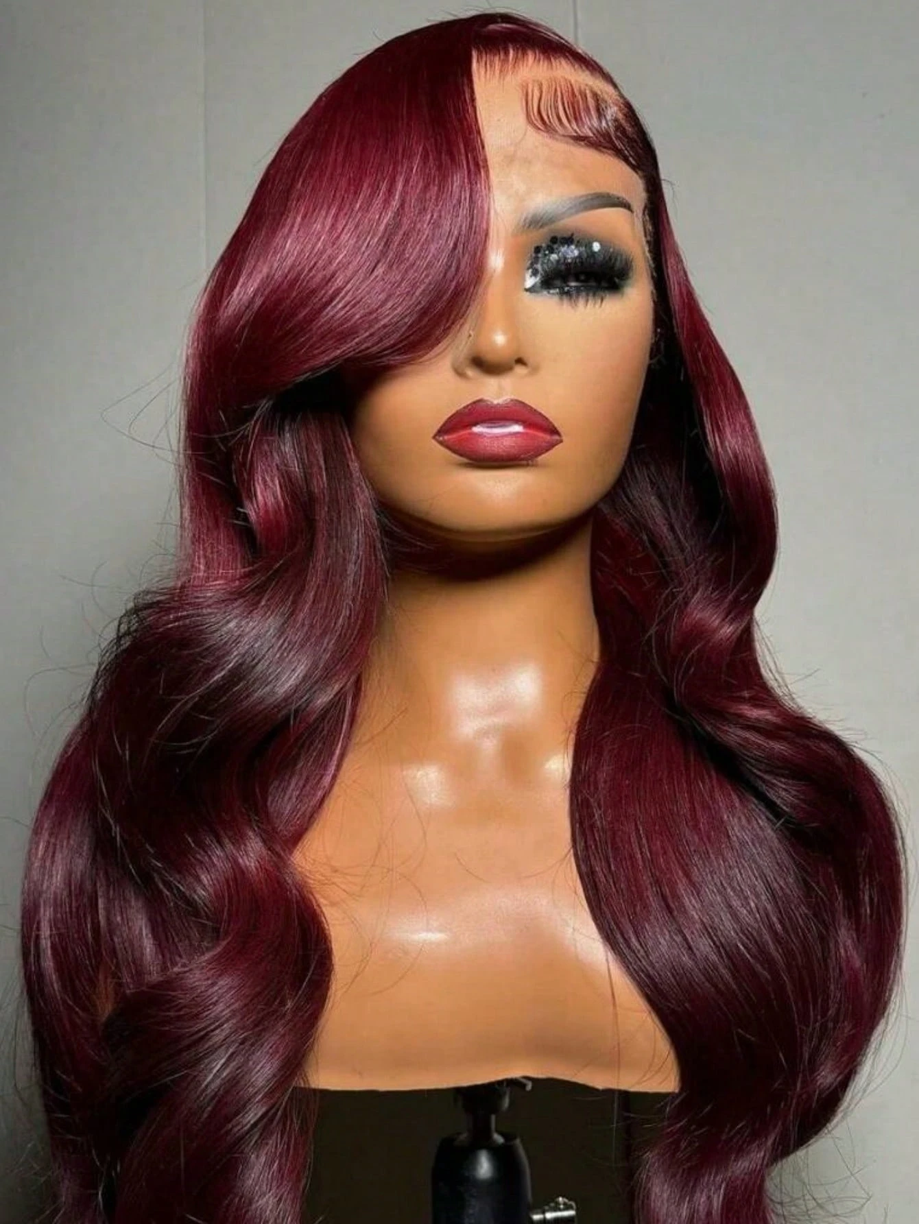 Body Jewelry Underwear - 28 Inch 99J Burgundy Body Wave