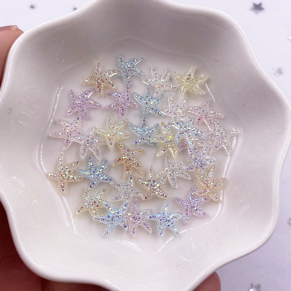 Star Flat Back - 10mm Mini Shiny Star Nail Art