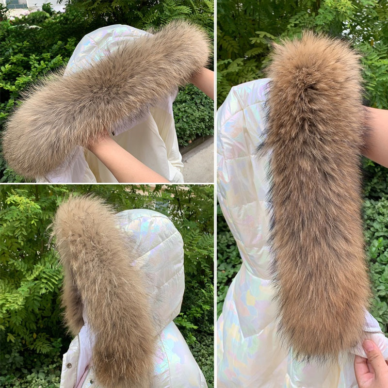Body Jewelry Luxury - Real Fur Collar for Coat Parkas