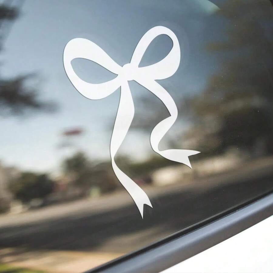 1 Pc Bow Car Decal, Vinyl Girl - Body Jewelry Stickers review and price