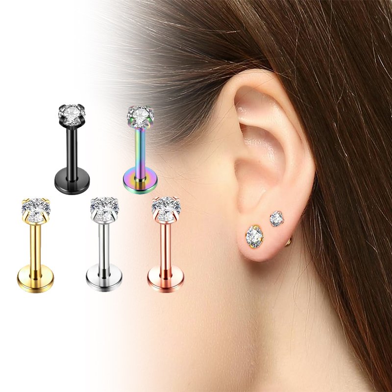 16G Titanium Internally Thread - Body Jewelry Labret review and price