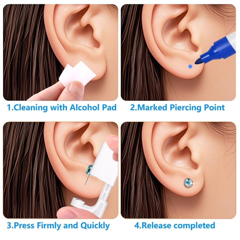 2PCS 4MMDisposable Sterile Ear - Body Jewelry Tool review and price