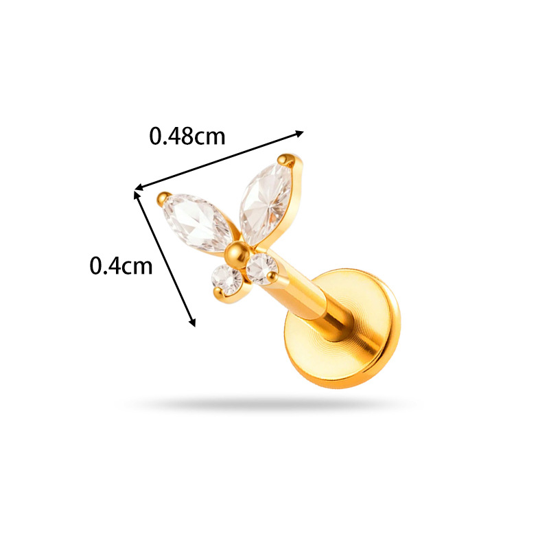 1PC G23 Titanium 16G Threadles - Body Jewelry Threadless review and price