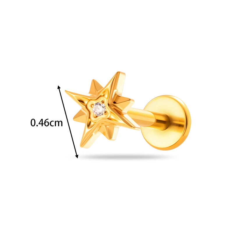 1PC G23 Titanium 16G Threadles - Body Jewelry Threadless review and price