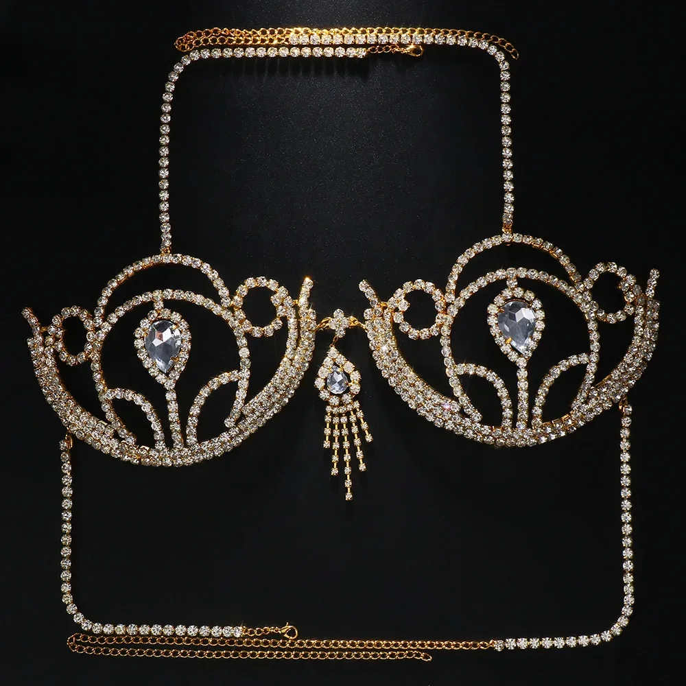 Luxury Rhinestone Bikini Bra G - Body Jewelry Luxury review and price