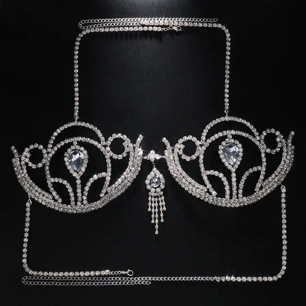 Luxury Rhinestone Bikini Bra G - Body Jewelry Luxury review and price