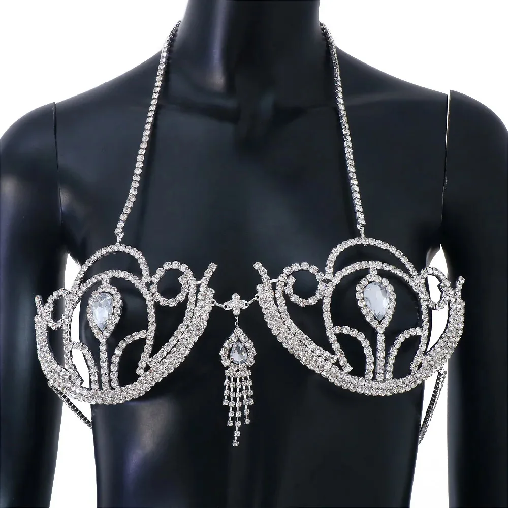 Luxury Rhinestone Bikini Bra G - Body Jewelry Luxury review and price
