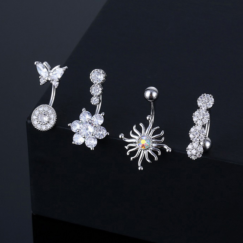 Crystal Belly Button Ring Anim - Body Jewelry Piercing review and price