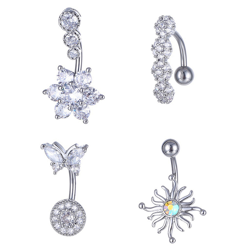 Crystal Belly Button Ring Anim - Body Jewelry Piercing review and price