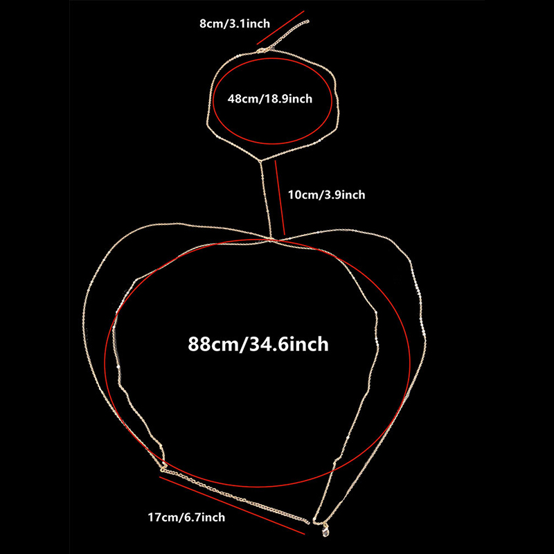 Body Jewelry Sexy Chest Chain  - Body Jewelry Luxury review and price