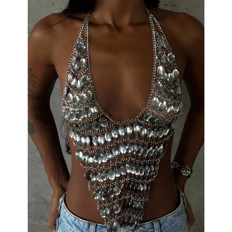 Handmade Backless Rhinestone S - Body Jewelry Art review and price