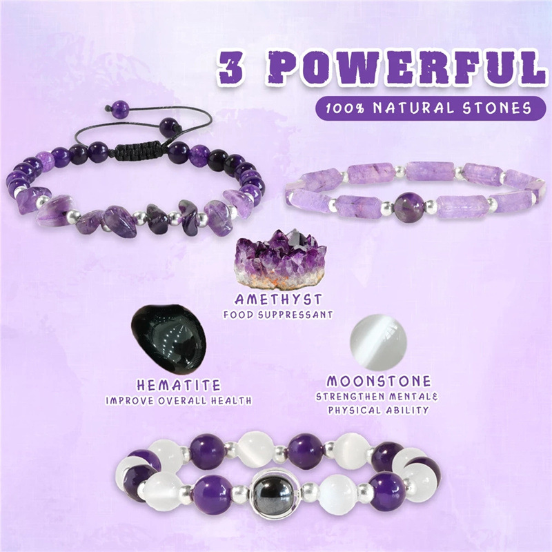 3pcs/Set Body-Purifying Amethy - Body Jewelry Changing Kit review and price