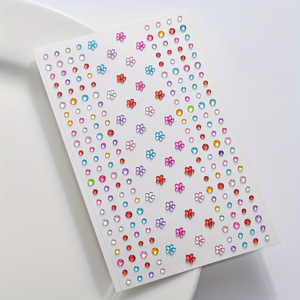 1 Sheet Colorful Shiny Rhinest - Body Jewelry Stickers review and price