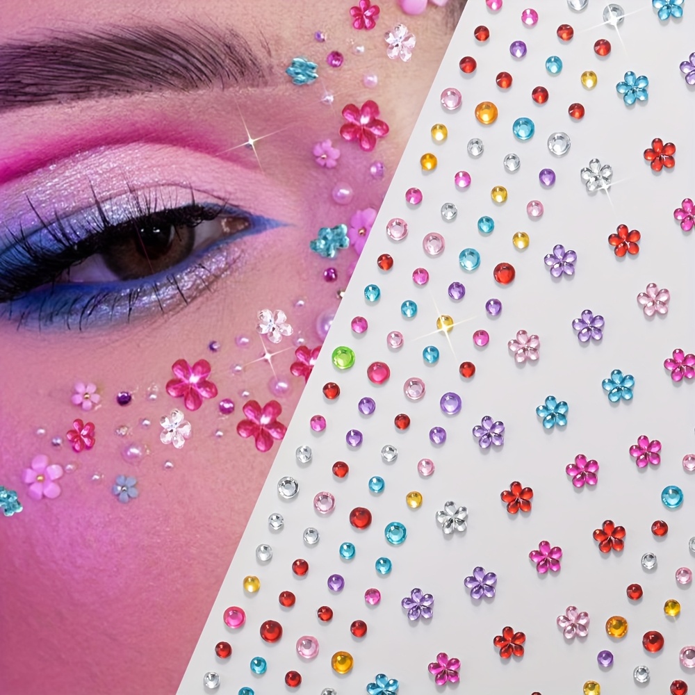 1 Sheet Colorful Shiny Rhinest - Body Jewelry Stickers review and price