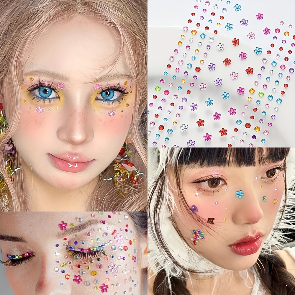 1 Sheet Colorful Shiny Rhinest - Body Jewelry Stickers review and price