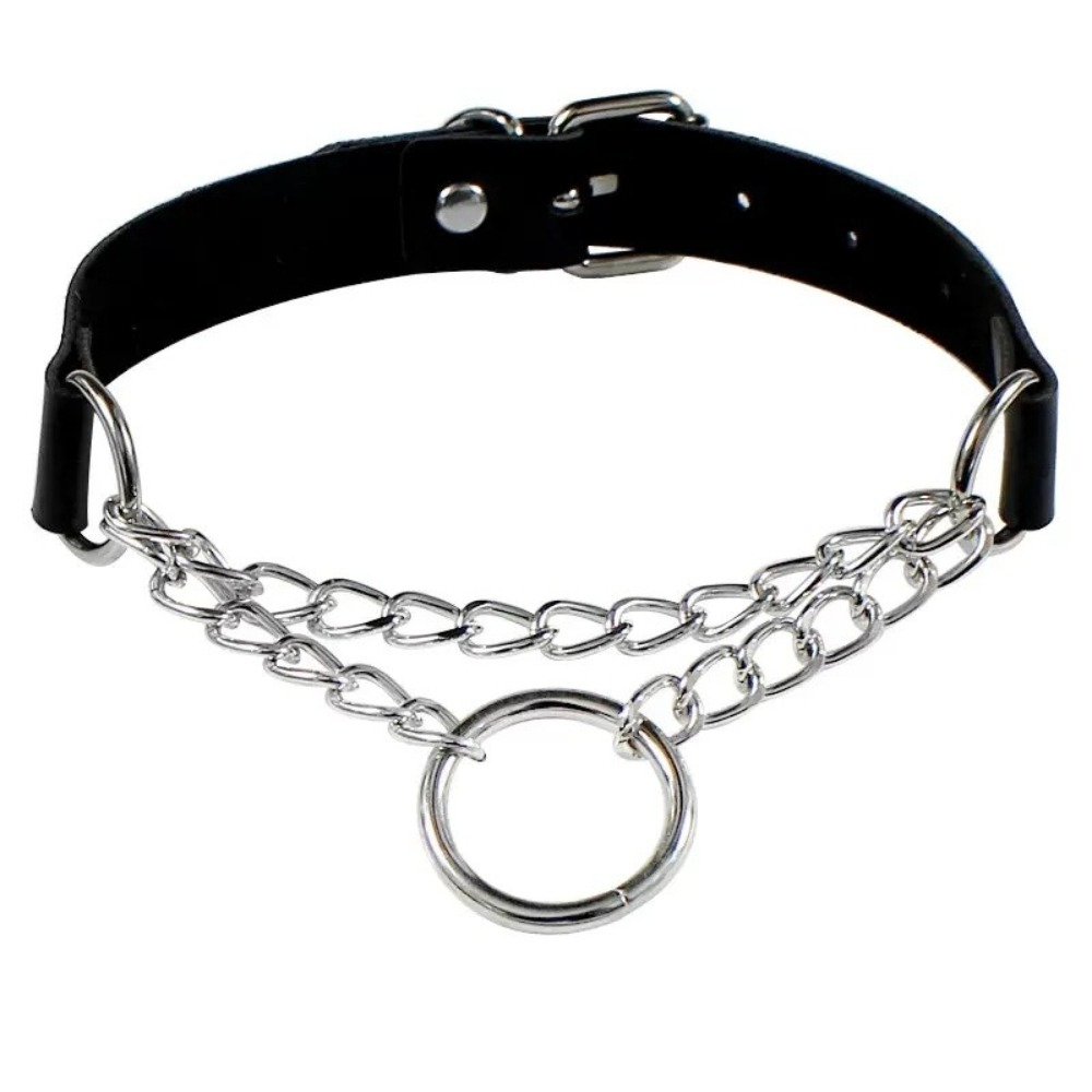 Women PU Leather Choker Collar - Body Jewelry Goth review and price