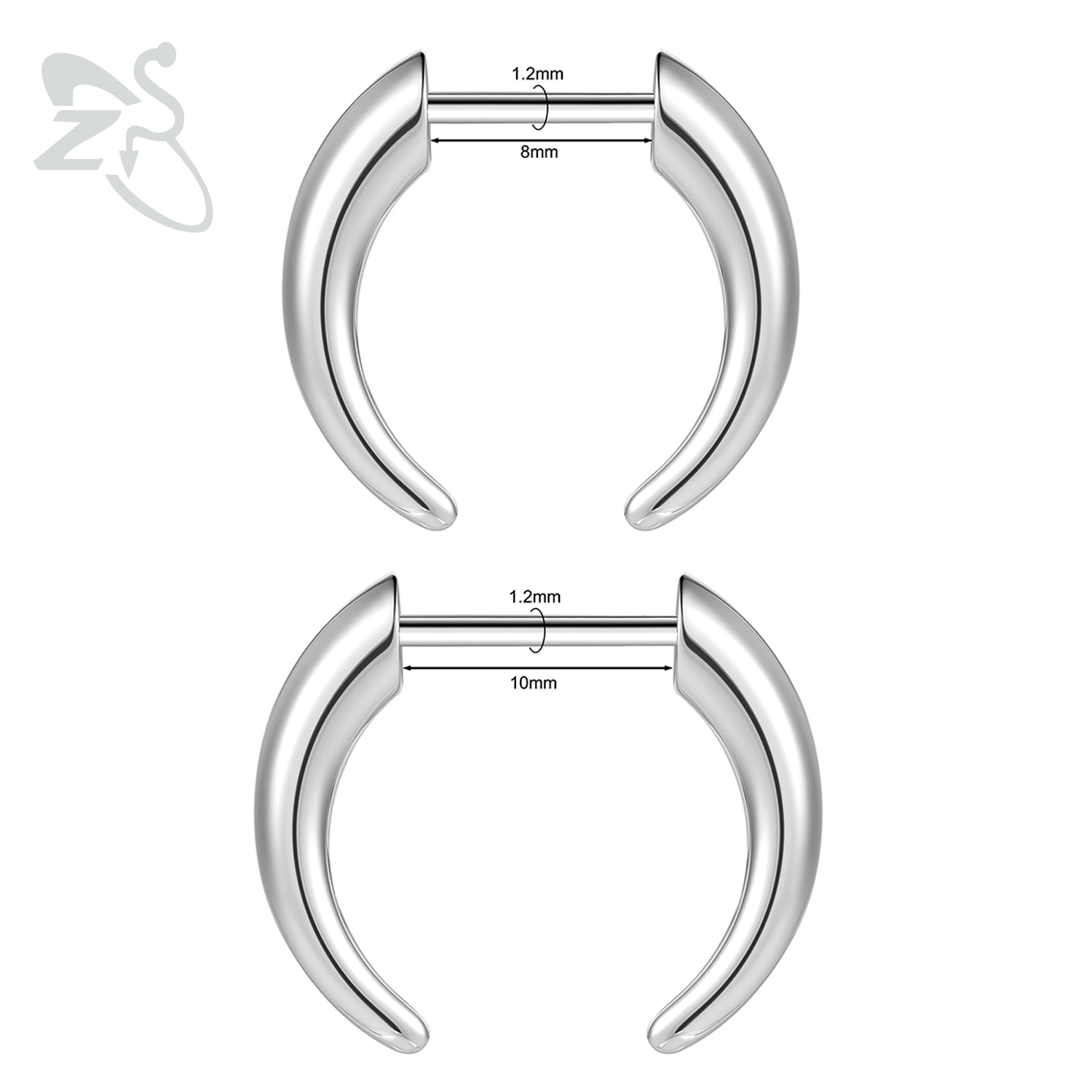 ZS 1 Piece 16G Threadless Stai - Body Jewelry Threadless review and price