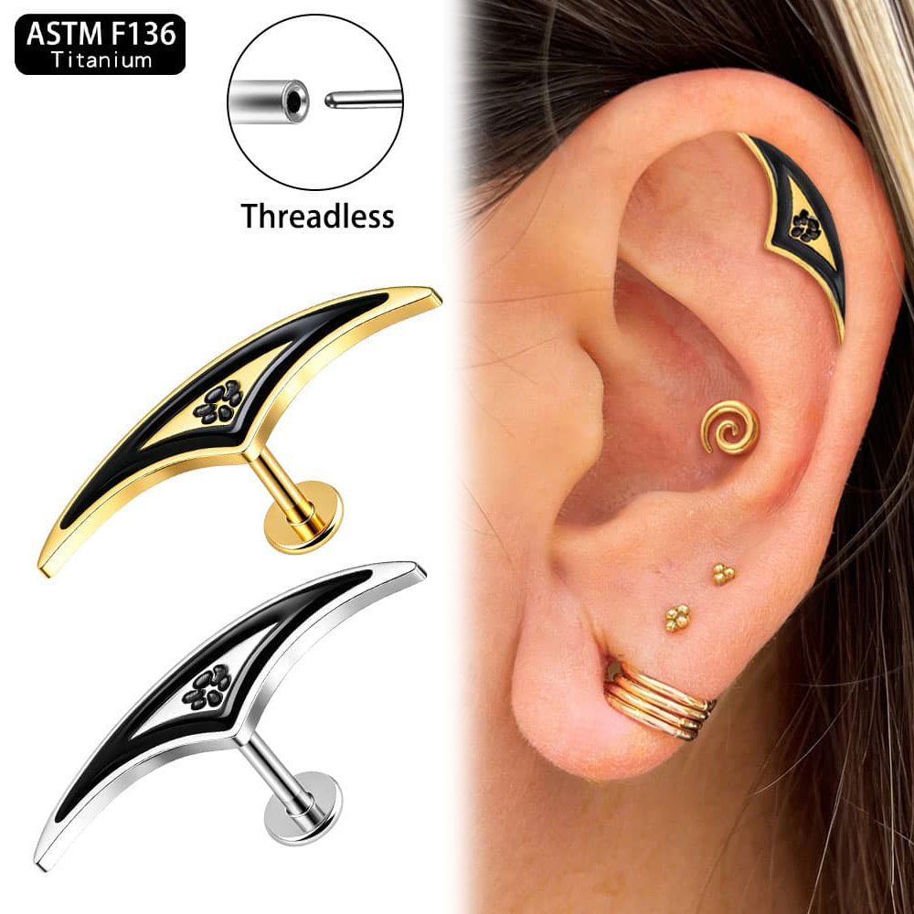 Giga 1Pcs ASTM F136 Titanium G - Body Jewelry Threadless review and price