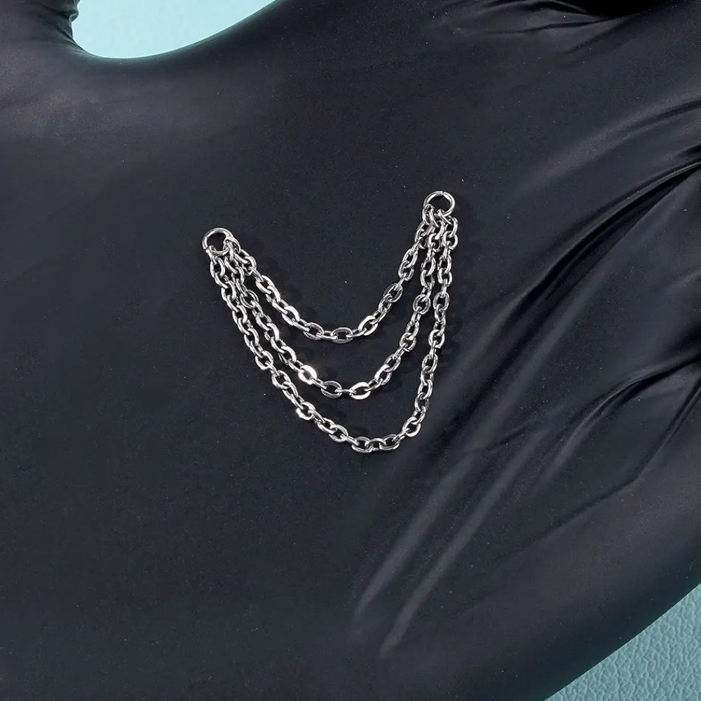 Fashion Titanium Nose Chain Do - Body Jewelry Labret review and price