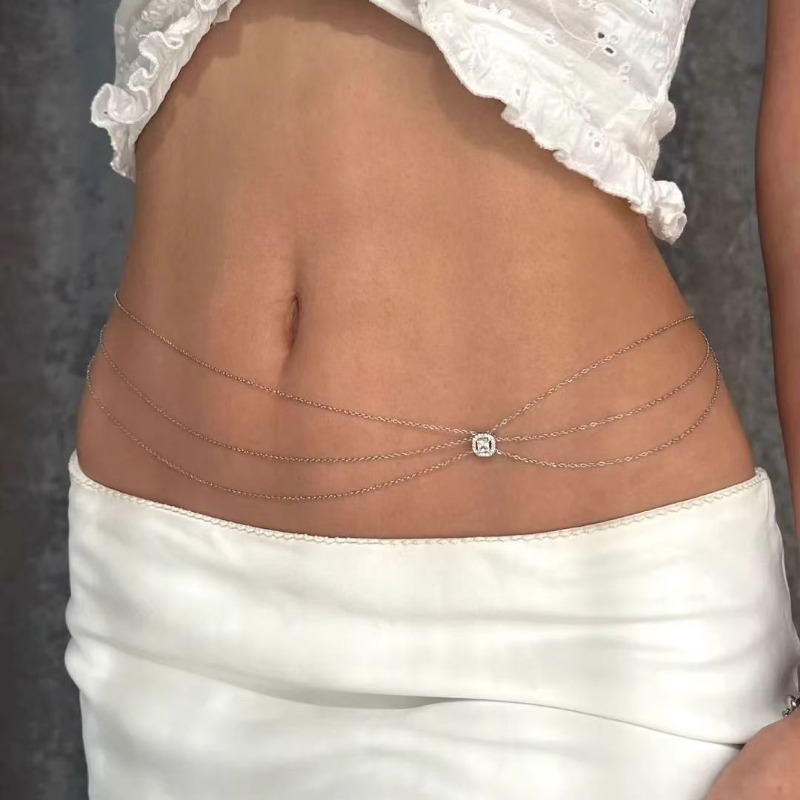 Summer  Hot Metal Waist Chain  - Body Jewelry Luxury review and price