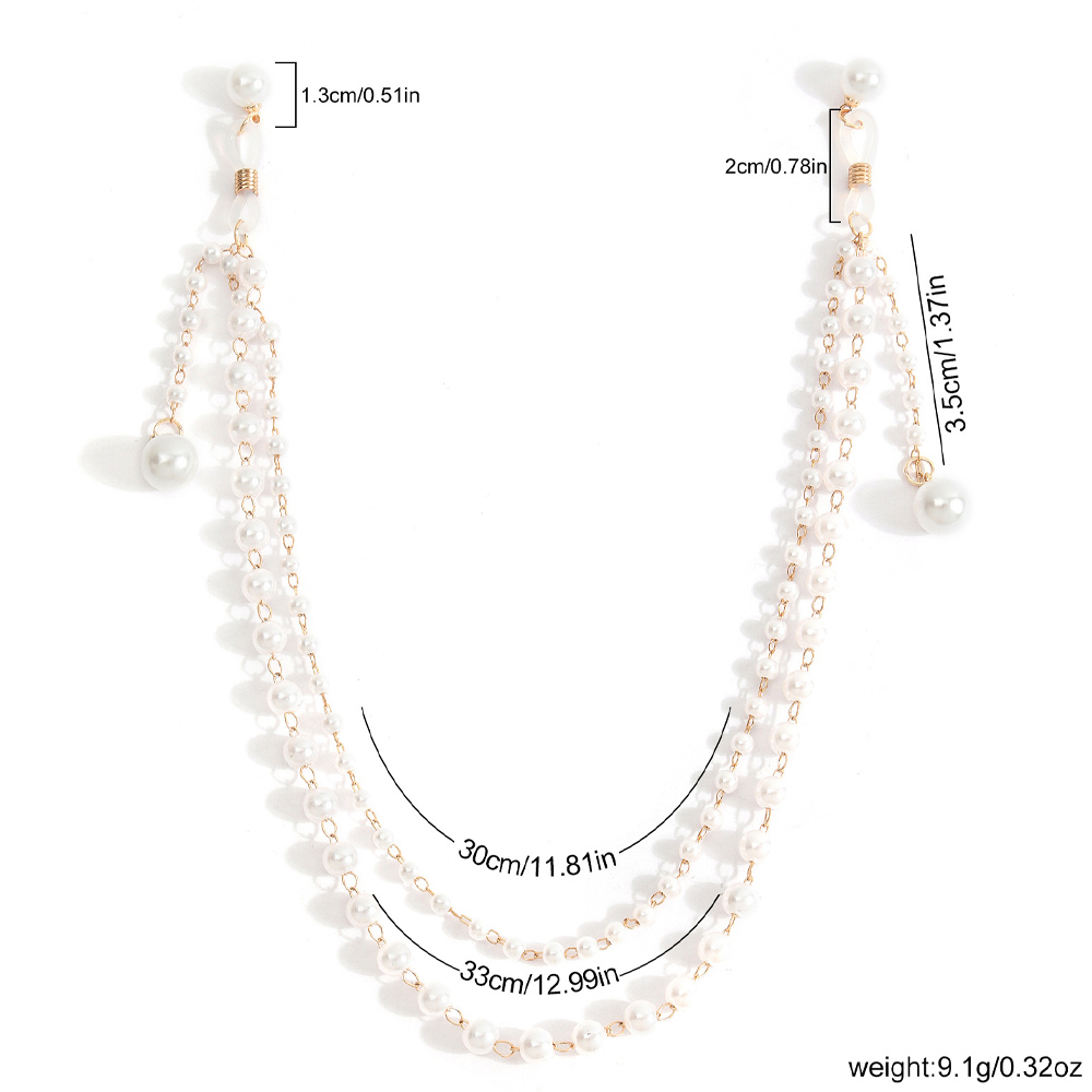 Imitation Pearl Tassel Chest C - Body Jewelry Piercing review and price