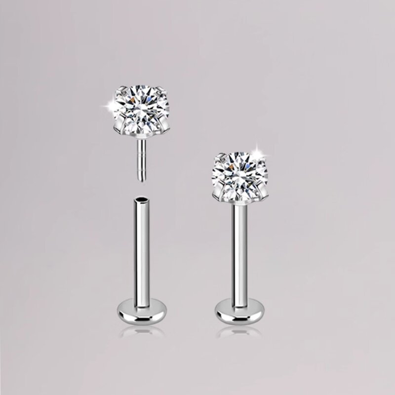 1PCS Titanium push threadless  - Body Jewelry Threadless review and price