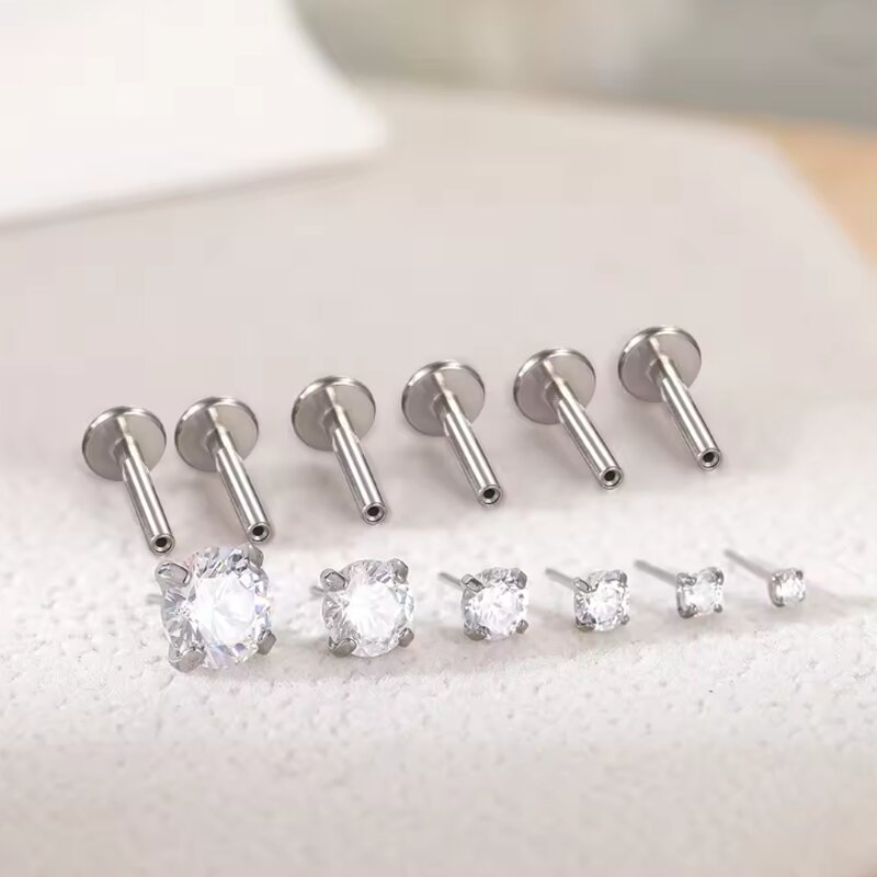 1PCS Titanium push threadless  - Body Jewelry Threadless review and price