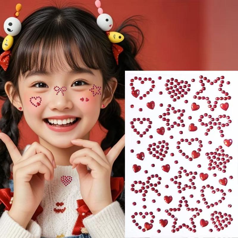 1 Sheet Colorful Self Adhesive - Body Jewelry Stickers review and price