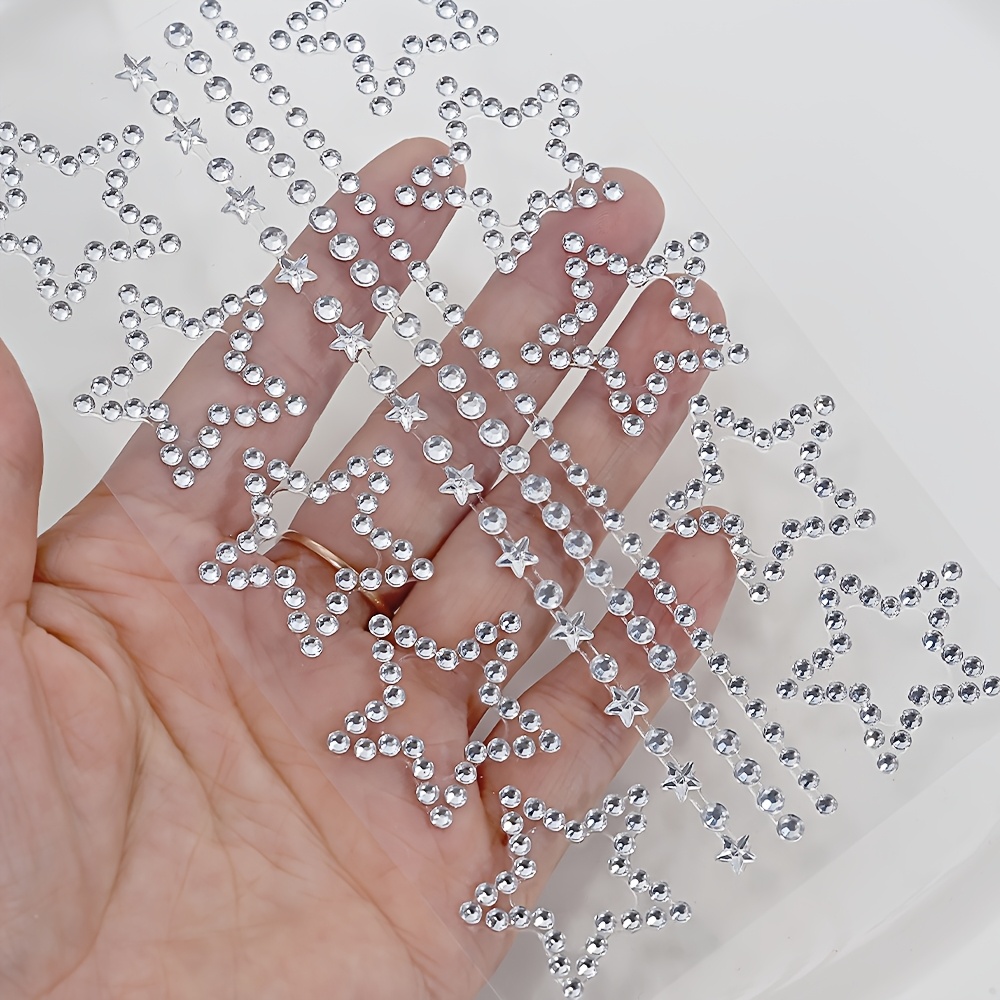 1/2 Sheets Star Rhinestone Sti - Body Jewelry Stickers review and price