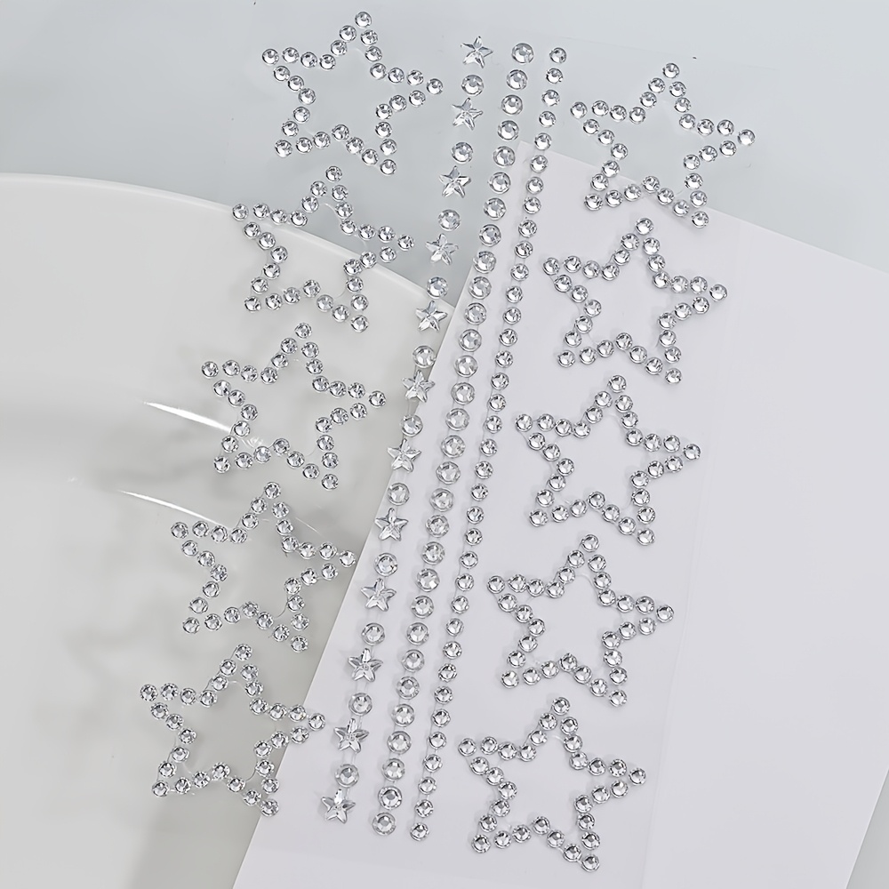 1/2 Sheets Star Rhinestone Sti - Body Jewelry Stickers review and price