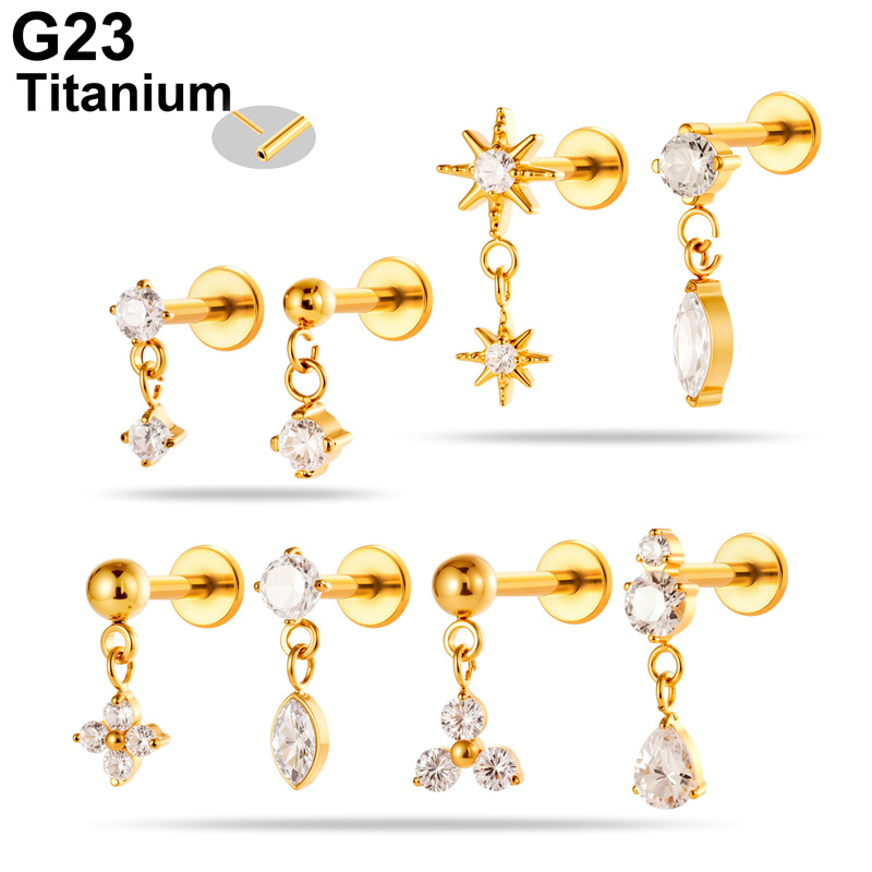 1PC G23 Titanium Threadless Pu - Body Jewelry Threadless review and price