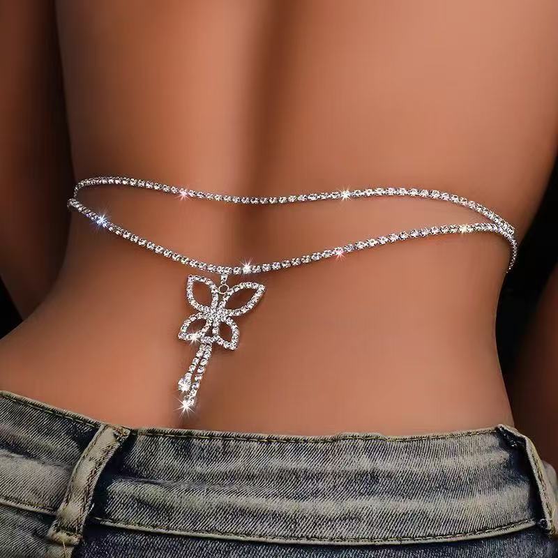 Luxury Rhinestone Double Chain - Body Jewelry Luxury review and price