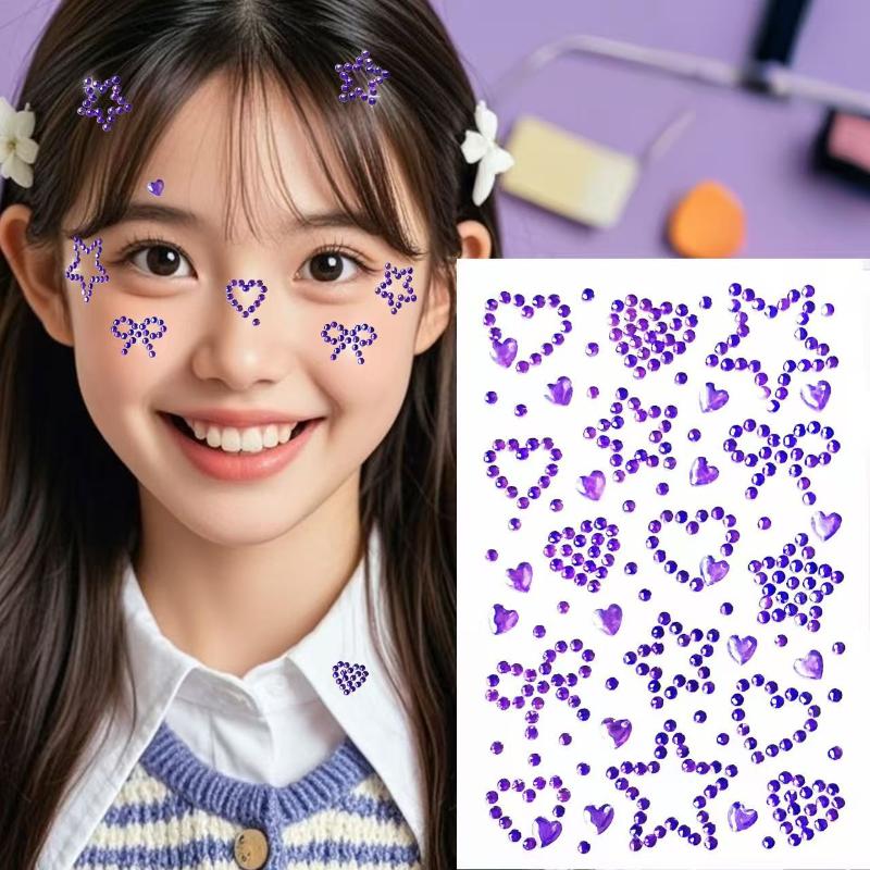 1 Sheet Colorful Self Adhesive - Body Jewelry Stickers review and price
