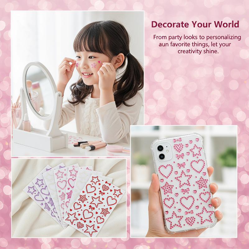 1 Sheet Colorful Self Adhesive - Body Jewelry Stickers review and price