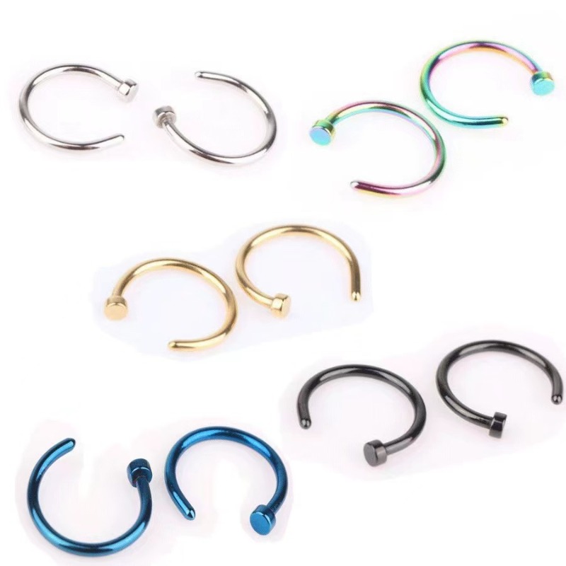 6pcs/lot Punk Jewelry Fake Nos - Body Jewelry Lot review and price