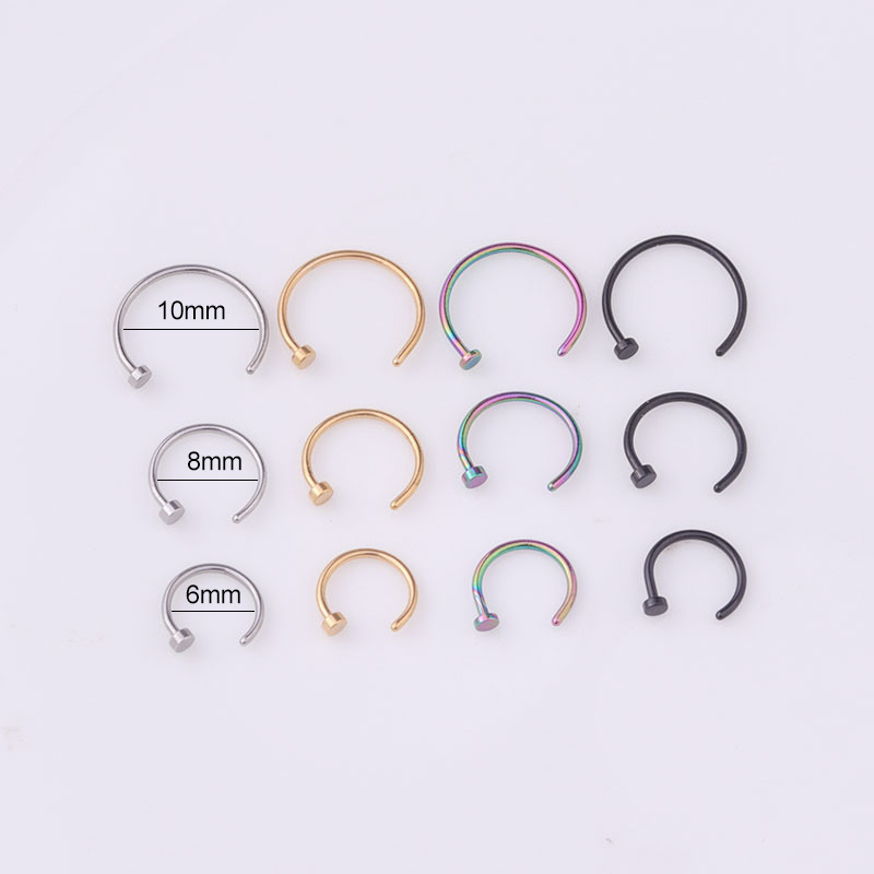 6pcs/lot Punk Jewelry Fake Nos - Body Jewelry Lot review and price