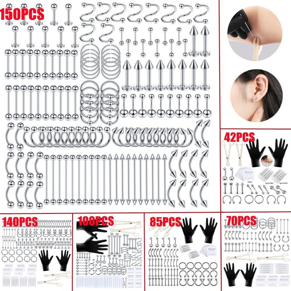 150/140/85/70/42Pcs Body Pierc - Body Jewelry Tattoo review and price
