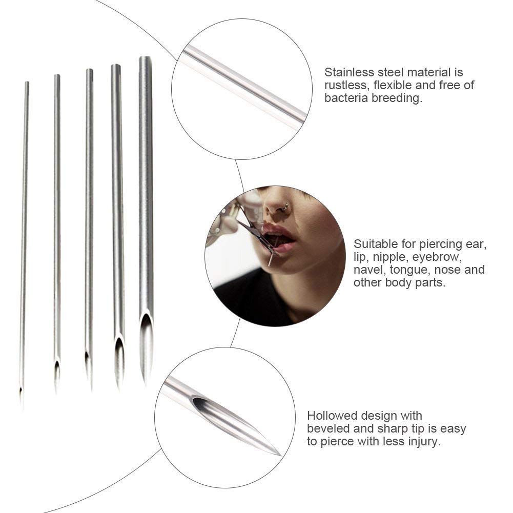 12G 14G 16G 18G 20G 5/10/30/50 - Body Jewelry Tattoo review and price