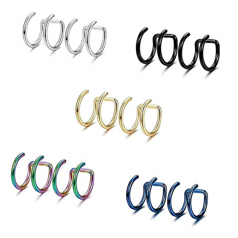 2Pcs 316L Stainless Steel Clip - Body Jewelry Labret review and price