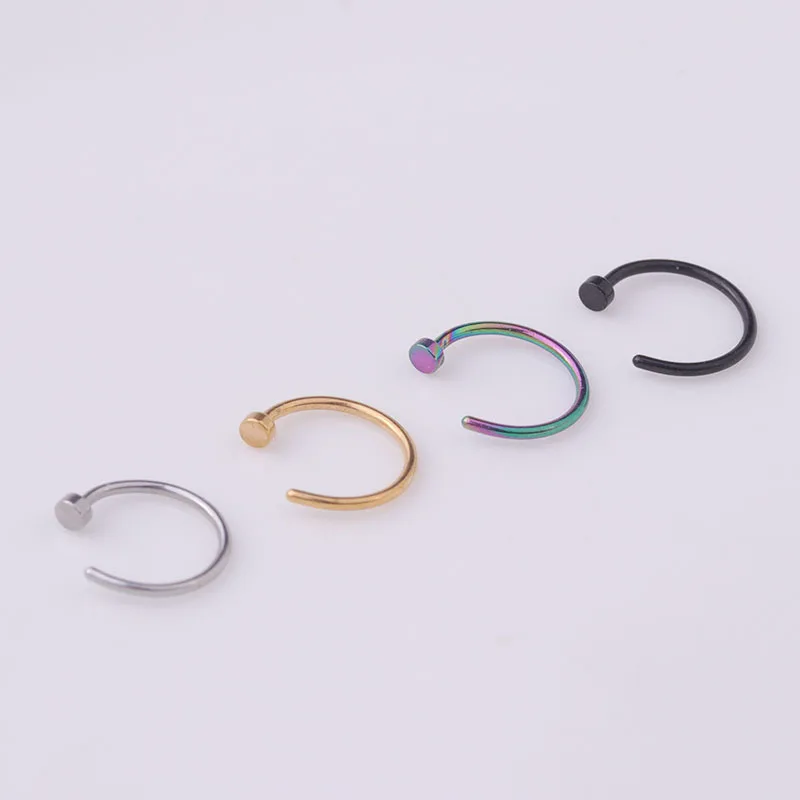 5pcs/lot 20G Nose Ring Hoop, 6 - Body Jewelry Lot review and price