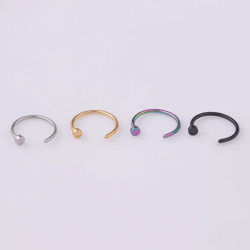 5pcs/lot 20G Nose Ring Hoop, 6 - Body Jewelry Lot review and price
