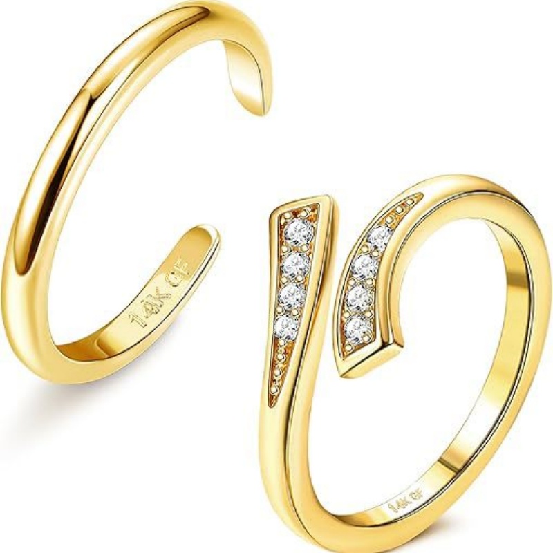 14K Gold-Plated Adjustable Zir - Body Jewelry Lot review and price
