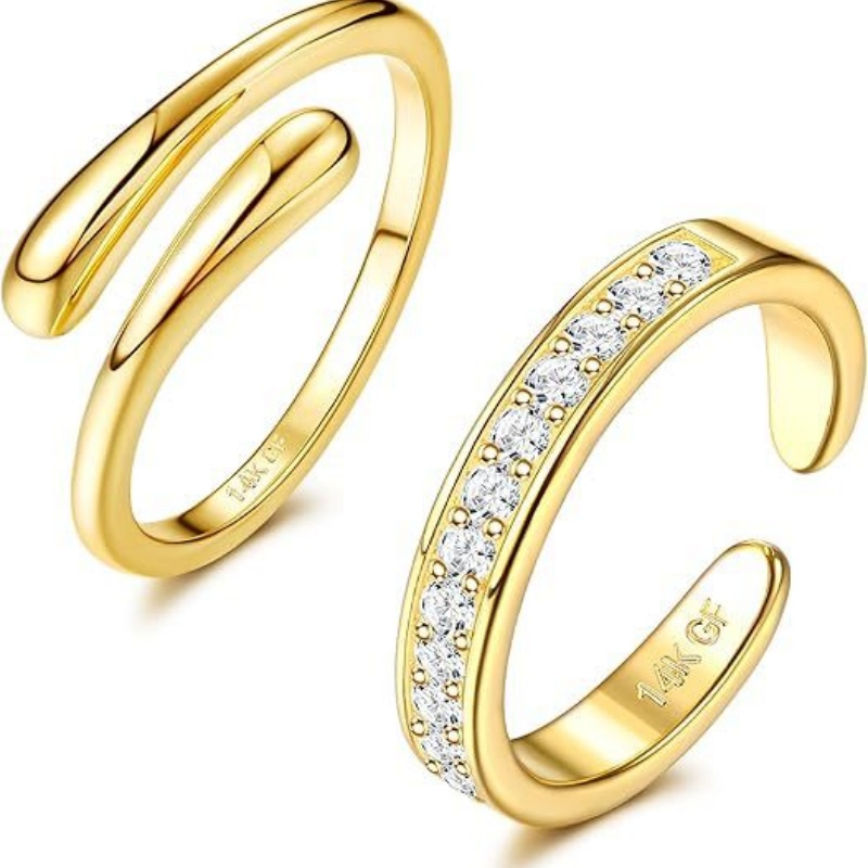 14K Gold-Plated Adjustable Zir - Body Jewelry Lot review and price