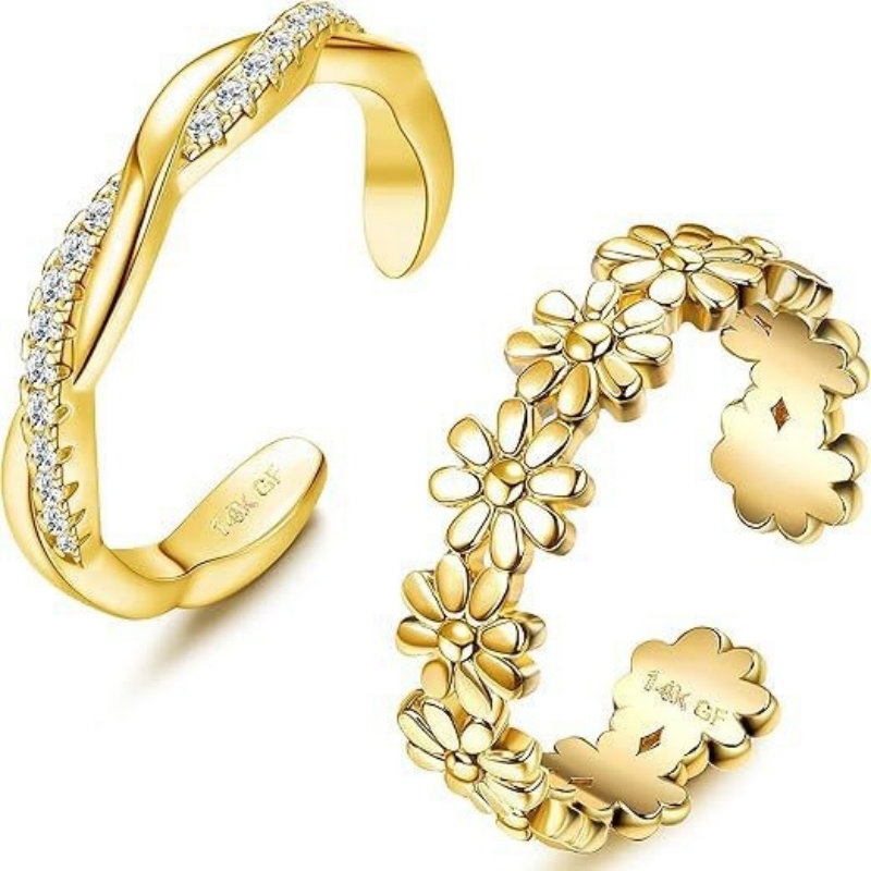 14K Gold-Plated Adjustable Zir - Body Jewelry Lot review and price