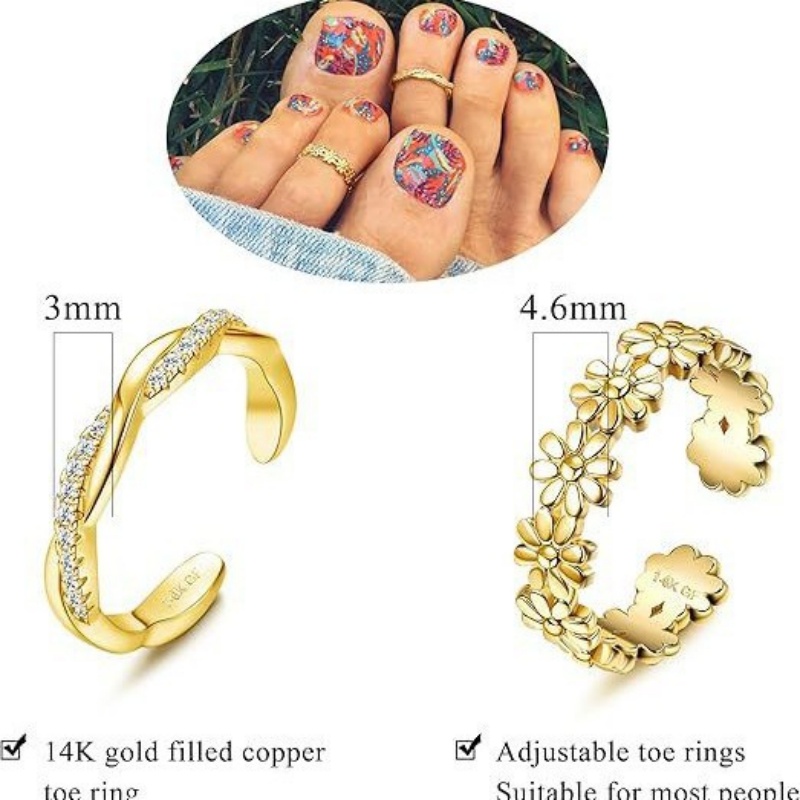 14K Gold-Plated Adjustable Zir - Body Jewelry Lot review and price