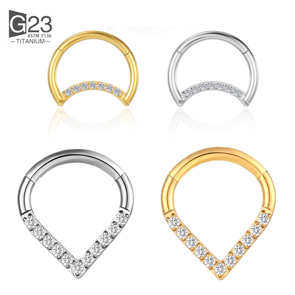 F136 Titanium Hinged Tear Drop - Body Jewelry Labret review and price