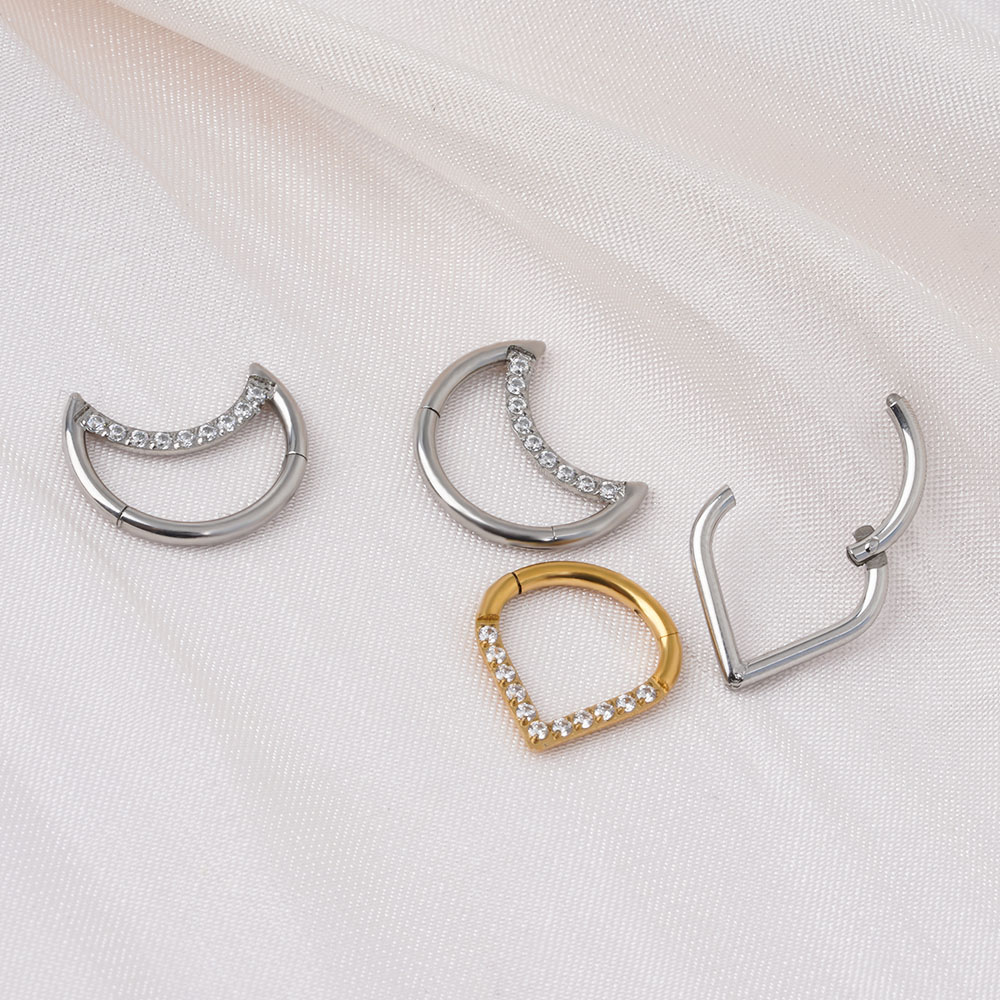F136 Titanium Hinged Tear Drop - Body Jewelry Labret review and price
