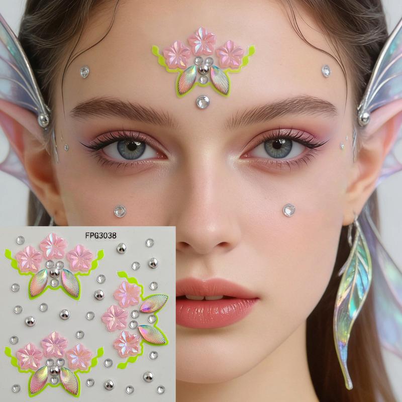 Face Jewel Stickers Iridescent - Body Jewelry Stickers review and price
