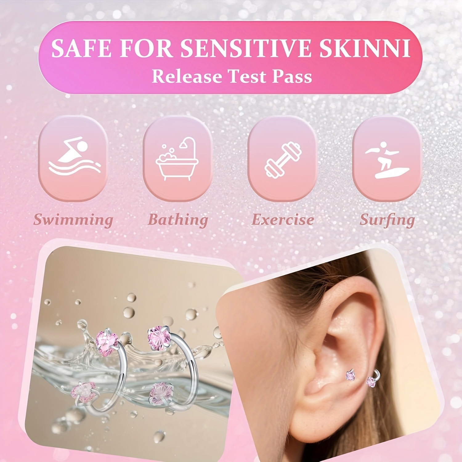 Horseshoe Nose Rings for Women - Body Jewelry Changing Kit review and price